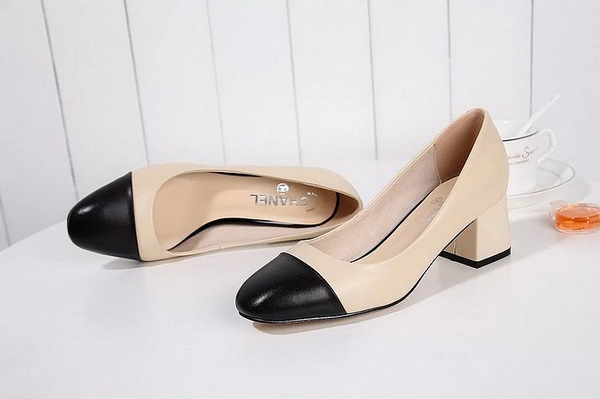 CHANEL Shallow mouth Block heel Shoes Women--006